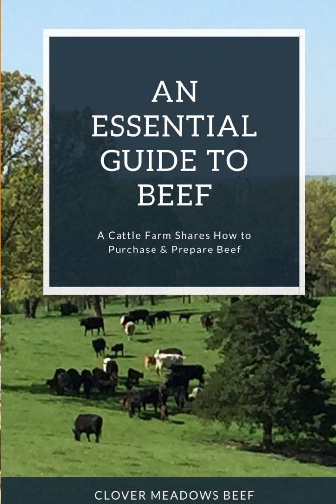 An Essential Guide to Beef - A Cattle Farm Shares How to Purchase and Prepare Beef. Clover Meadows Beef | Grass Fed Beef | St. Louis STL